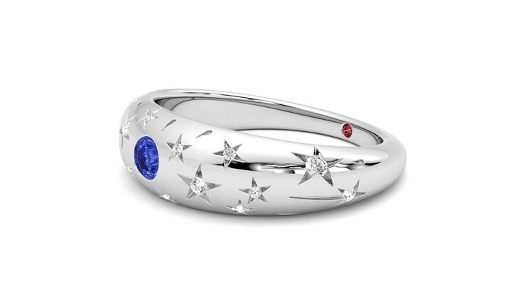 Taylor & Hart Scintillare Wedding Ring 360 degree image 23