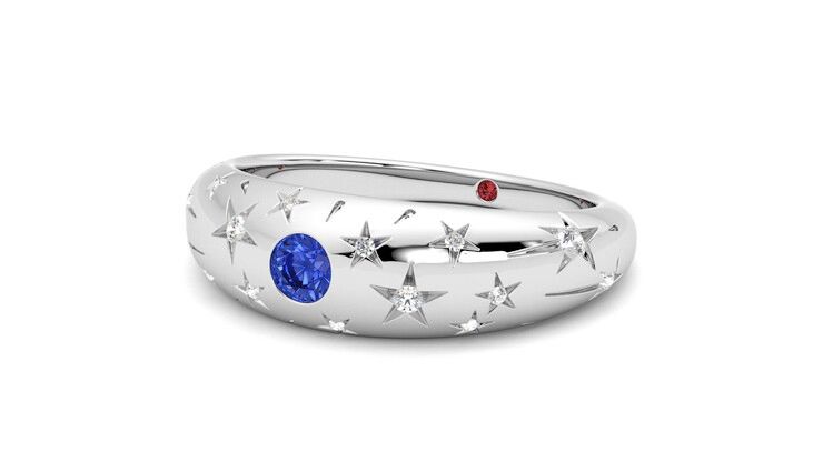 Taylor & Hart Scintillare Wedding Ring 360 degree image 25