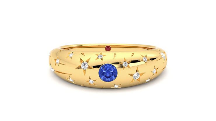 Taylor & Hart Scintillare Wedding Ring 360 degree image 0