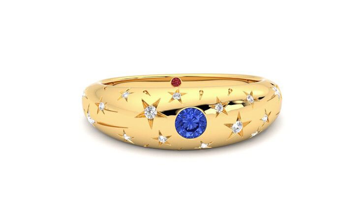 Taylor & Hart Scintillare Wedding Ring 360 degree image 2