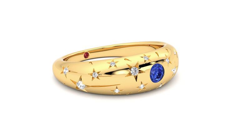 Taylor & Hart Scintillare Wedding Ring 360 degree image 6