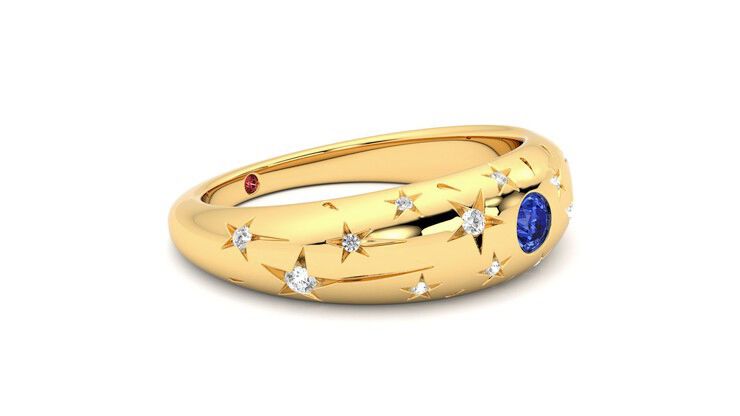 Taylor & Hart Scintillare Wedding Ring 360 degree image 7