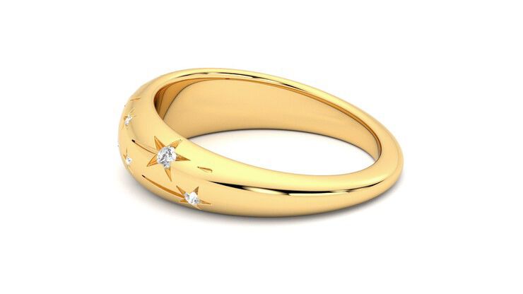 Taylor & Hart Scintillare Wedding Ring 360 degree image 19