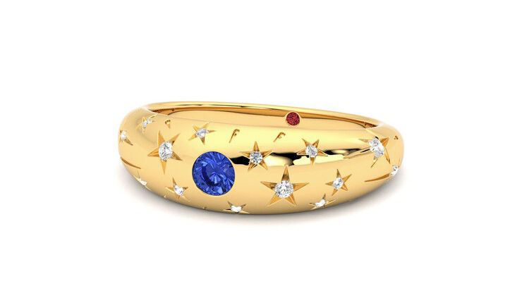 Taylor & Hart Scintillare Wedding Ring 360 degree image 26