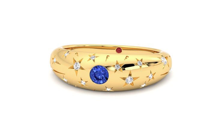 Taylor & Hart Scintillare Wedding Ring 360 degree image 27
