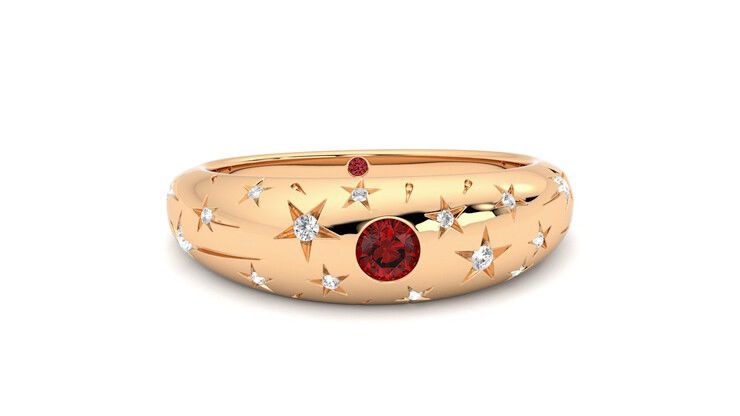 Taylor & Hart Scintillare Wedding Ring 360 degree image 2