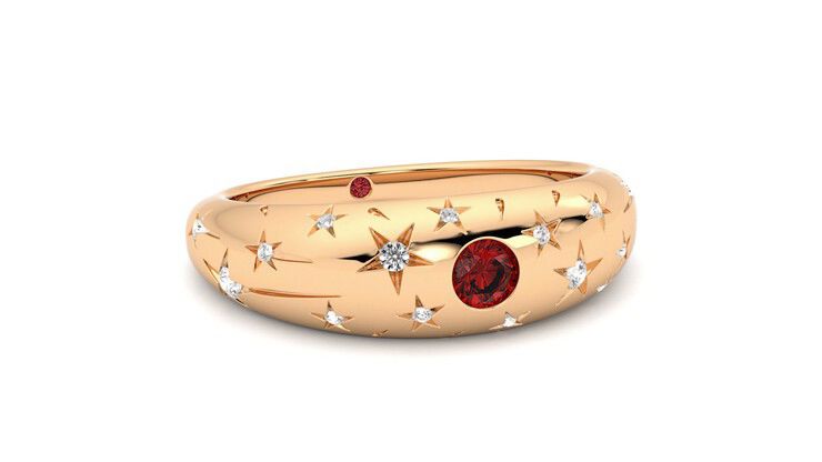 Taylor & Hart Scintillare Wedding Ring 360 degree image 4