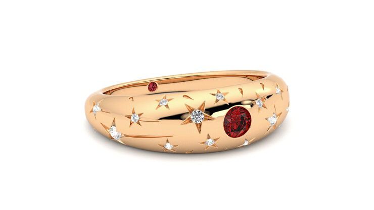 Taylor & Hart Scintillare Wedding Ring 360 degree image 5