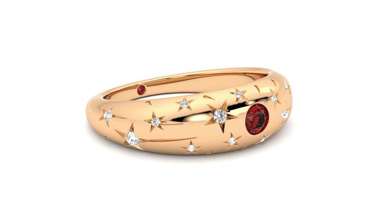 Taylor & Hart Scintillare Wedding Ring 360 degree image 6