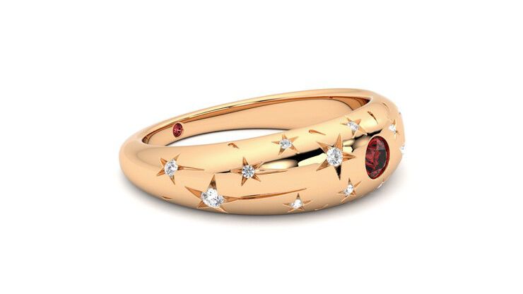 Taylor & Hart Scintillare Wedding Ring 360 degree image 7