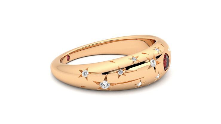 Taylor & Hart Scintillare Wedding Ring 360 degree image 8