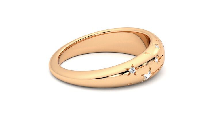 Taylor & Hart Scintillare Wedding Ring 360 degree image 11