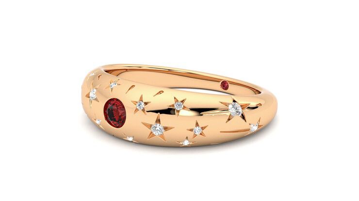 Taylor & Hart Scintillare Wedding Ring 360 degree image 24
