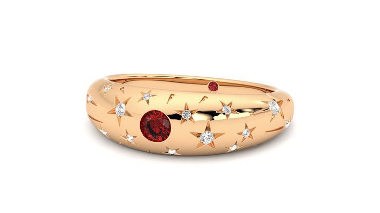 Taylor & Hart Scintillare Wedding Ring 360 degree image 26