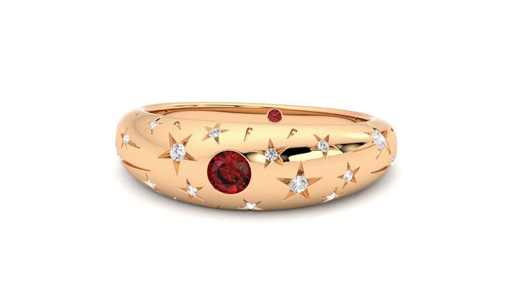 Taylor & Hart Scintillare Wedding Ring 360 degree image 27