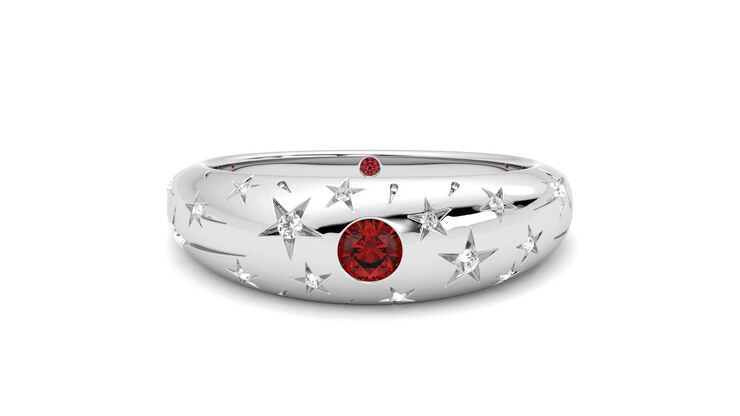 Taylor & Hart Scintillare Wedding Ring 360 degree image 0