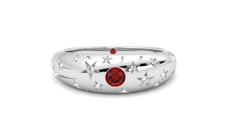 Taylor & Hart Scintillare Wedding Ring 360 degree image 1