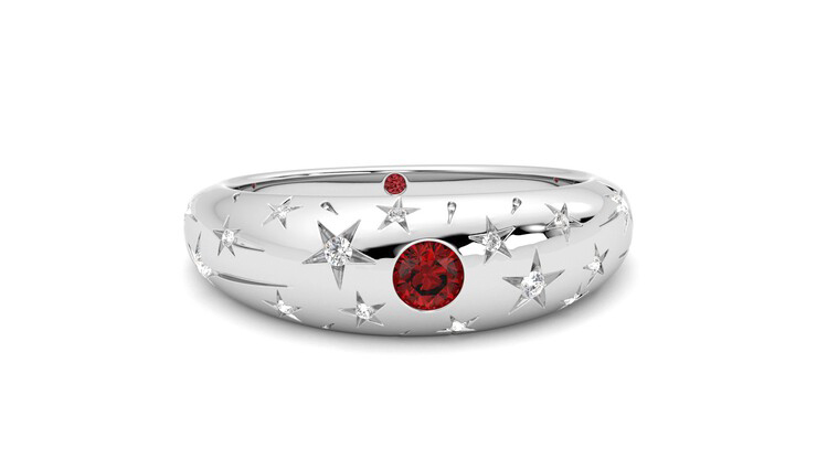 Taylor & Hart Scintillare Wedding Ring 360 degree image 2