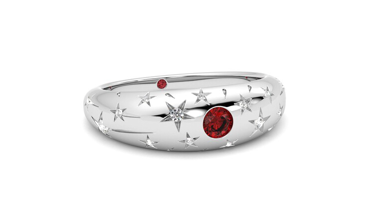 Taylor & Hart Scintillare Wedding Ring 360 degree image 4
