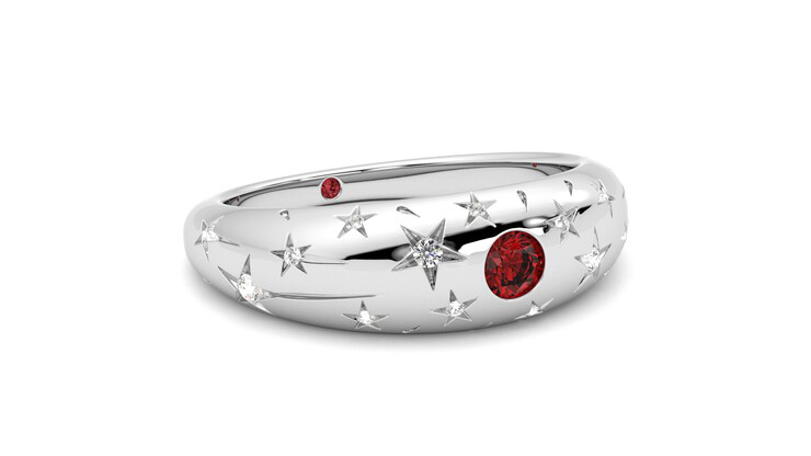 Taylor & Hart Scintillare Wedding Ring 360 degree image 5