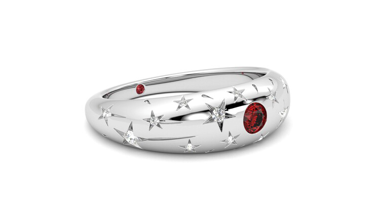 Taylor & Hart Scintillare Wedding Ring 360 degree image 6