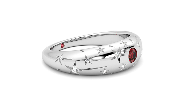 Taylor & Hart Scintillare Wedding Ring 360 degree image 7