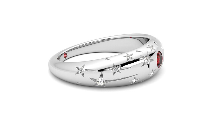 Taylor & Hart Scintillare Wedding Ring 360 degree image 8