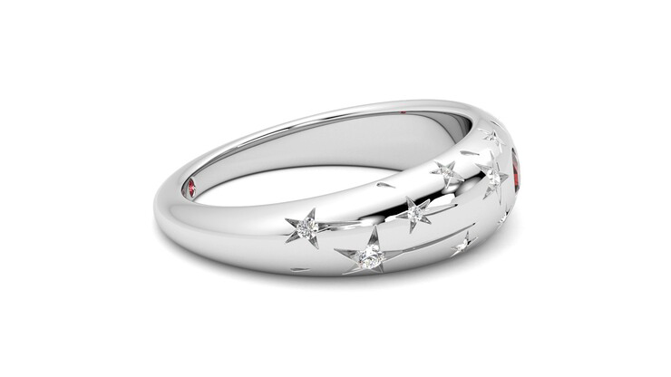 Taylor & Hart Scintillare Wedding Ring 360 degree image 9
