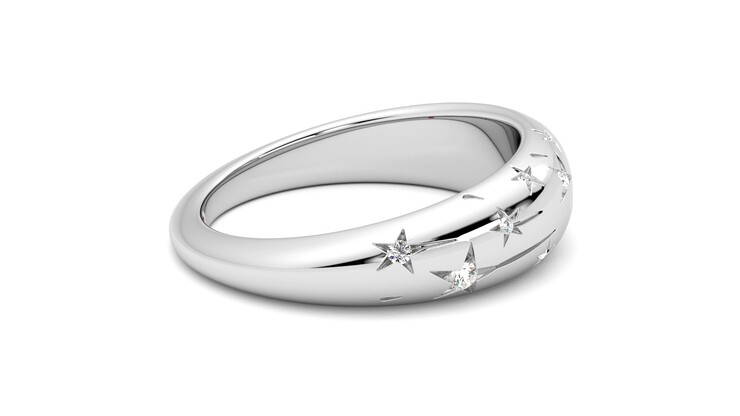 Taylor & Hart Scintillare Wedding Ring 360 degree image 10