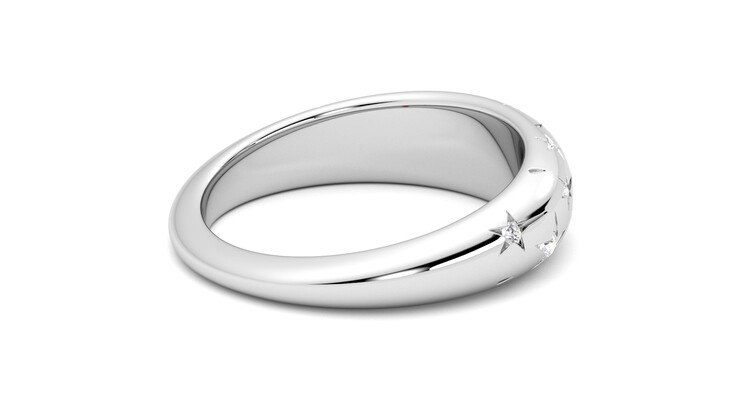 Taylor & Hart Scintillare Wedding Ring 360 degree image 12