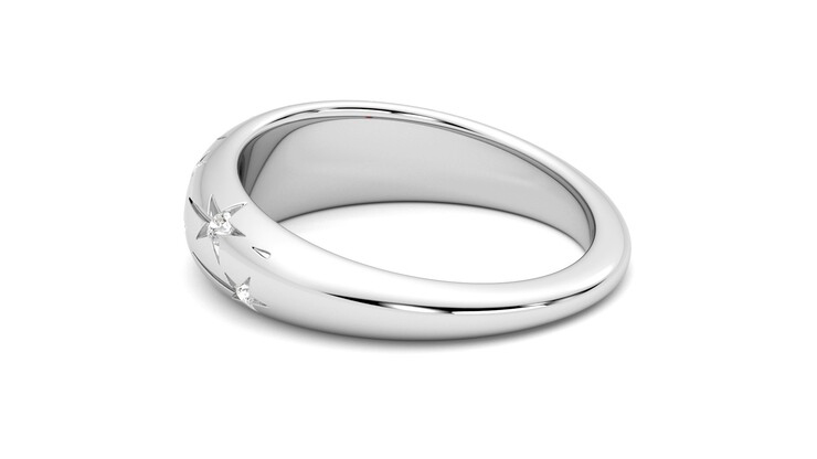 Taylor & Hart Scintillare Wedding Ring 360 degree image 18
