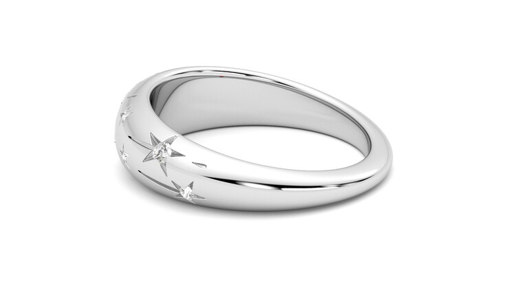 Taylor & Hart Scintillare Wedding Ring 360 degree image 19