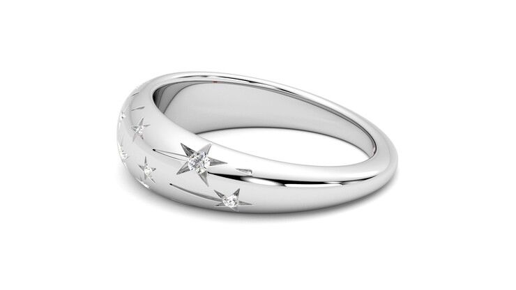 Taylor & Hart Scintillare Wedding Ring 360 degree image 20