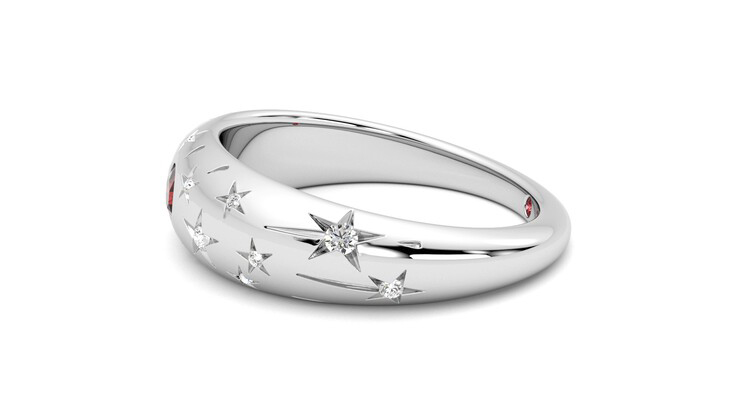Taylor & Hart Scintillare Wedding Ring 360 degree image 21