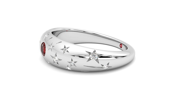 Taylor & Hart Scintillare Wedding Ring 360 degree image 22