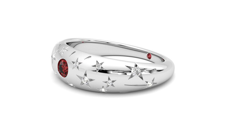 Taylor & Hart Scintillare Wedding Ring 360 degree image 23
