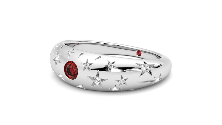 Taylor & Hart Scintillare Wedding Ring 360 degree image 24