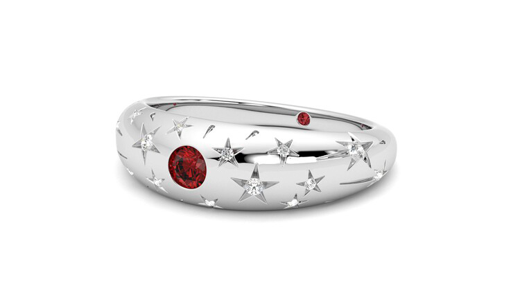 Taylor & Hart Scintillare Wedding Ring 360 degree image 25