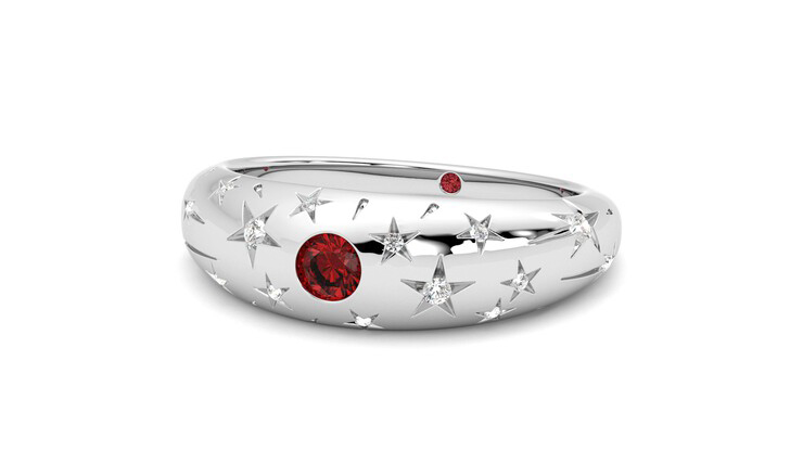 Taylor & Hart Scintillare Wedding Ring 360 degree image 26