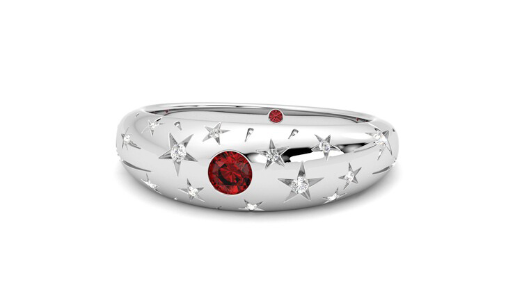 Taylor & Hart Scintillare Wedding Ring 360 degree image 27