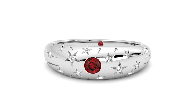 Taylor & Hart Scintillare Wedding Ring 360 degree image 28