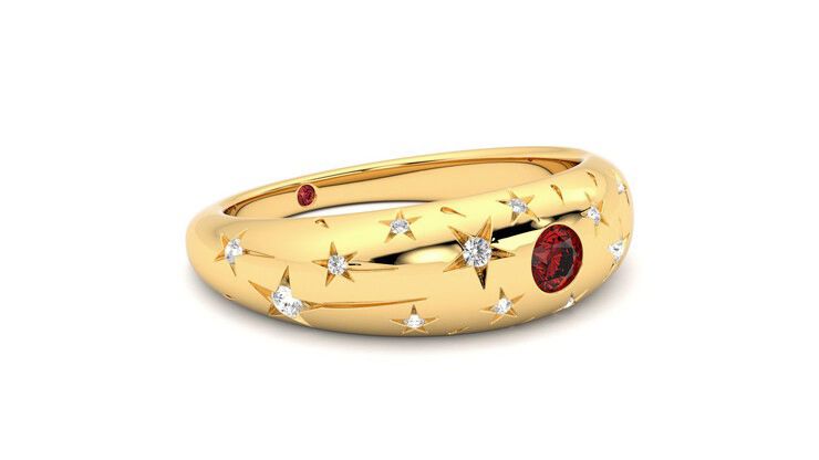 Taylor & Hart Scintillare Wedding Ring 360 degree image 6