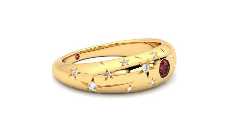 Taylor & Hart Scintillare Wedding Ring 360 degree image 7