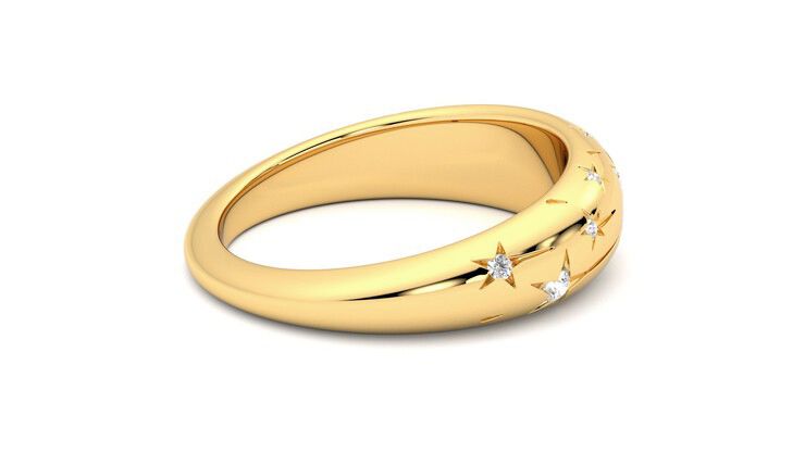 Taylor & Hart Scintillare Wedding Ring 360 degree image 11