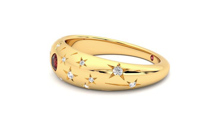 Taylor & Hart Scintillare Wedding Ring 360 degree image 22