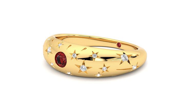 Taylor & Hart Scintillare Wedding Ring 360 degree image 24