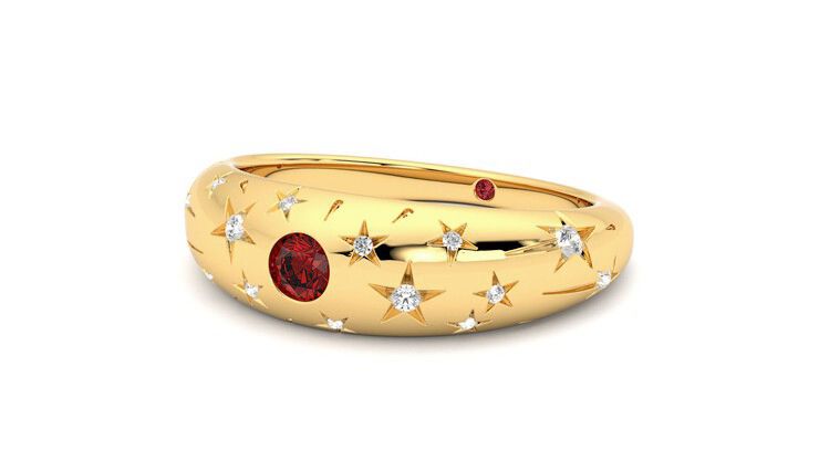 Taylor & Hart Scintillare Wedding Ring 360 degree image 25