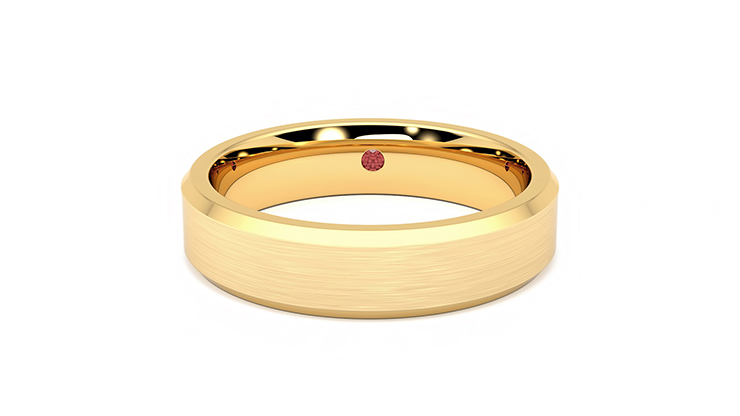 Yellow Gold Custom Hammered Men's Wedding Band - 24k Ring - Wilson Brothers  Jewelry