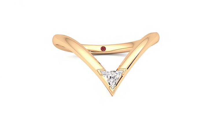 Taylor & Hart Shasta Wedding Ring 360 degree image 1