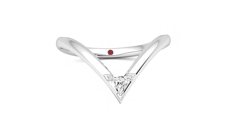 Taylor & Hart Shasta Wedding Ring 360 degree image 1